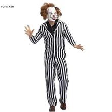 Мужской Цирк Клоун Стивен Кинг ИТ пеннивайз Косплей костюмы на Хэллоуин пленник карнавальный Пурим Маскарад ролевые вечерние платья