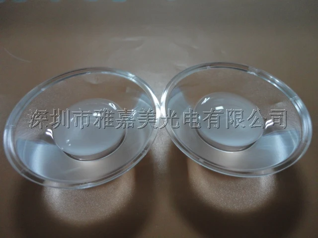 

High quality COB lens diameter 46MM 30 degrees Concave Shamian Integrated light source LED lens, high power lens