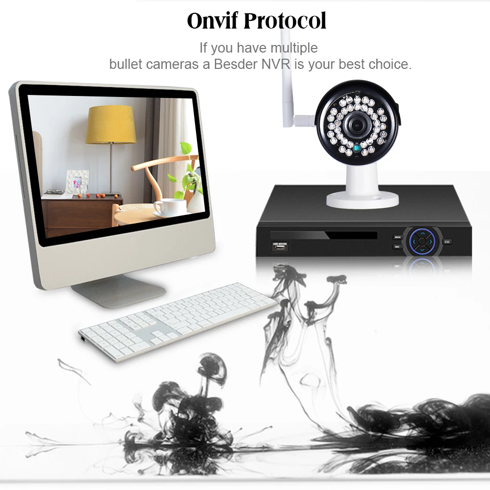 Беспроводная ip камера BESDER 1080P 960P 720P со слотом для sd карты 128G Водонепроницаемая