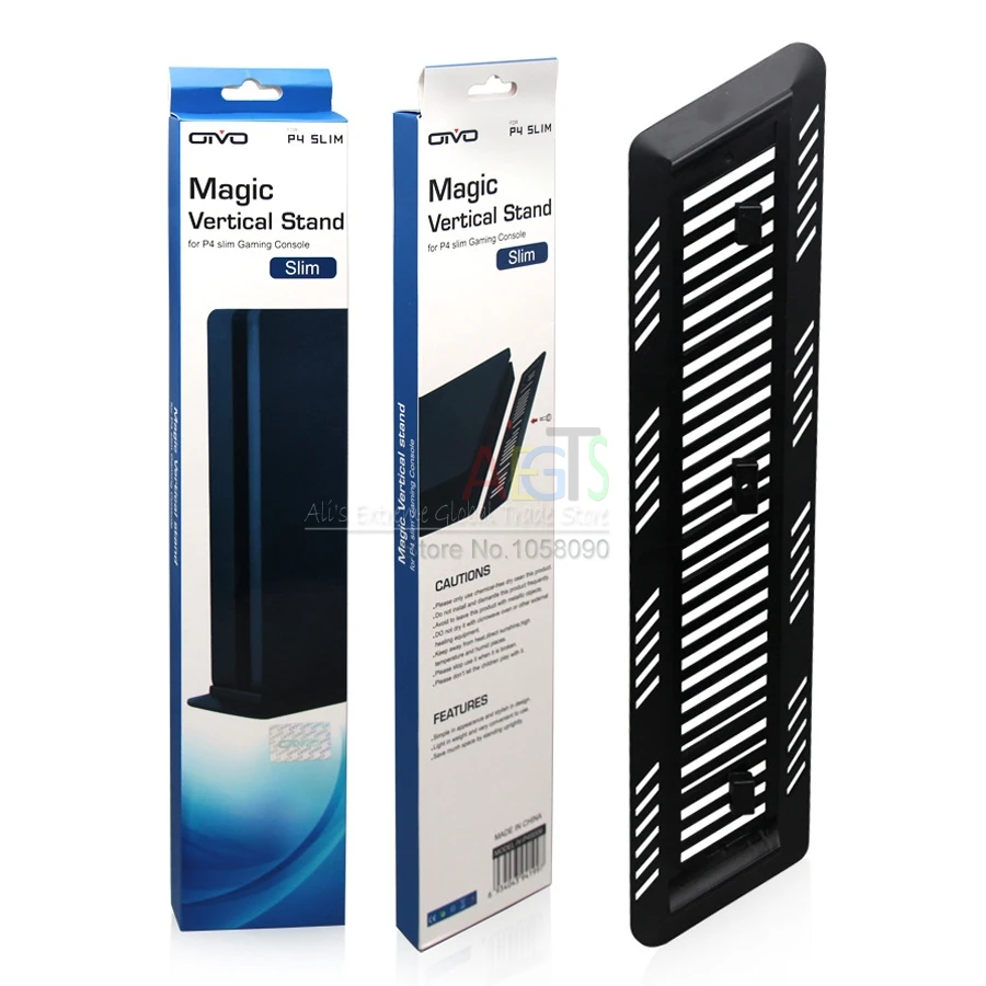 

Vertical Stand for PS4 Slim Mount Non-Slip Secure Base for Sony PlayStation 4 PS4 Slim Game Console