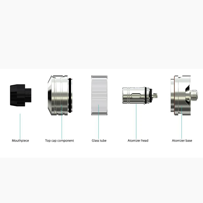 Original Wismec Divider Tank 2ml 4ml Atomizer with WS01 Triple Coil Fit for Wismec Sinuous FJ200 Box MOD Vape 06