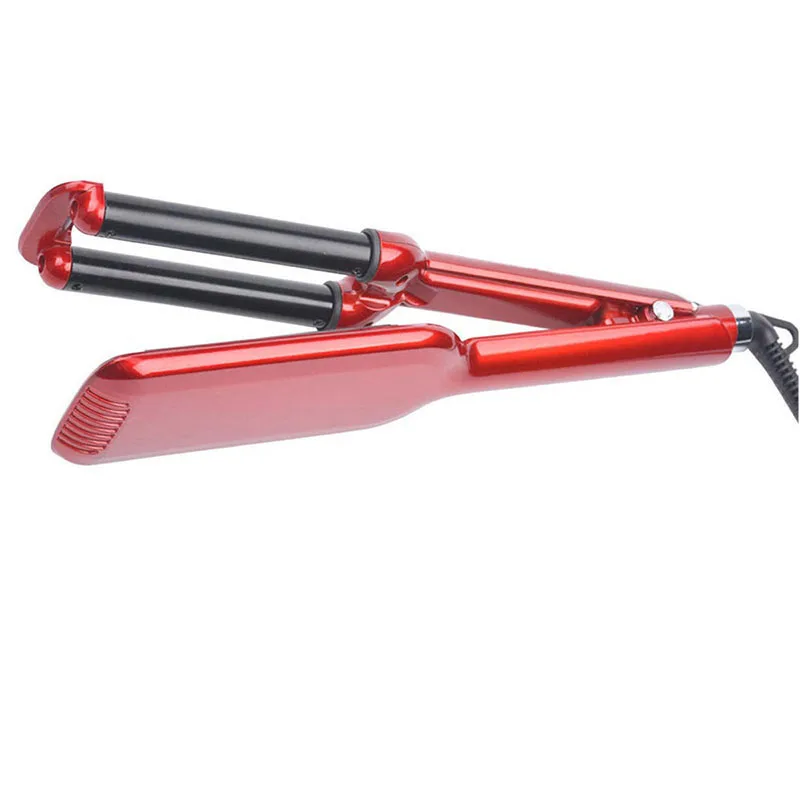 LCD Pro Electric Ceramic Styler Hair Curler Roller 3 Barrel Wavers Hair Styling Tools Hair Curling Iron Crimper Tongs S4748 fmk tourmaline ceramic styler hair waver curler roller 3 barrel wavers hair styling tools hair curling iron crimper tongs ht020a