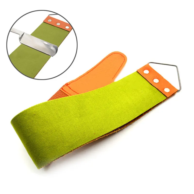 

Men Shaving Leather Canvas Strap Barber Straight Razor Cutter Barber Shaving Straps Double Layer Sharpening Strop Belt HB88