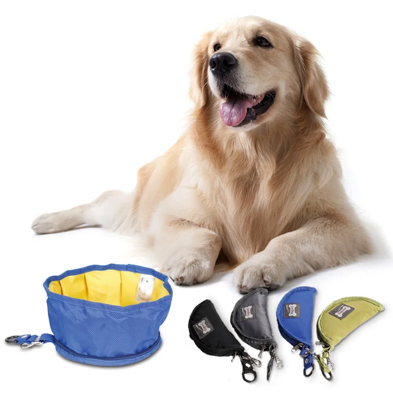 19cmx9-5cm-Lovely-Oxford-Waterproof-Cloth-Dog-Bowl-Outdoor-Portable-Pet-Bowl-4-Colors-2017-New (4)