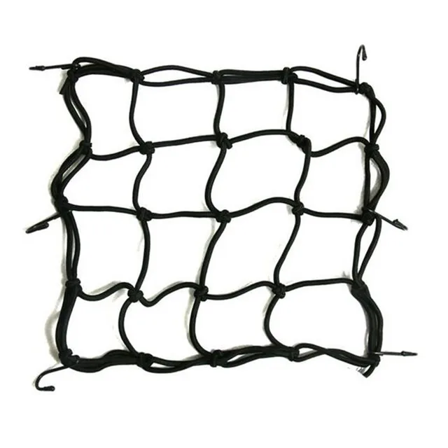 Product Review: 50 X Black 30cm x 30cm Motorcycle Bike 6 Hooks Hold Luggage Helmet Net Mesh Web Bungee Storage