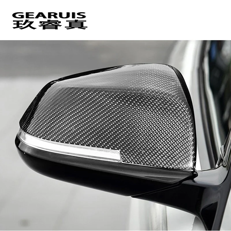 

Car Styling Carbon fiber Rearview Mirror Decoration Shell Sticker Cover frame Trim For BMW 3 Serise F30 3gt F34 Auto Accessories