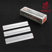 10 шт. бритва из нержавеющей стали лезвие резак для бритья Парикмахерская бритва инструмент