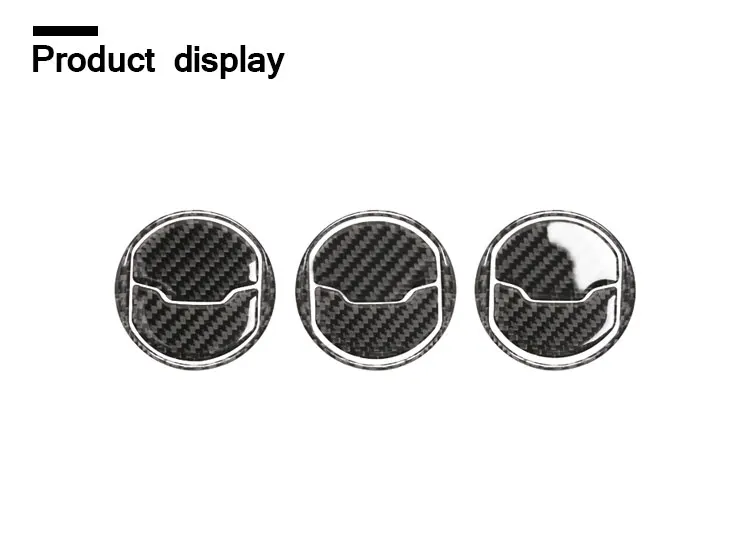 Для Ford Mustang Carbon Fiber автомобильный внутренний центральный кондиционер на выходе декоративная наклейка аксессуары