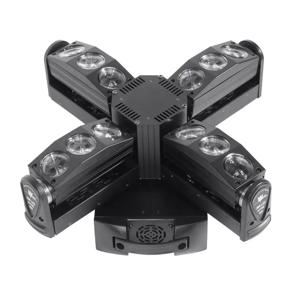 300 w DMX крест Поворотная голова светового оборудования 15/27/60CH светодиодный RGBW Луч