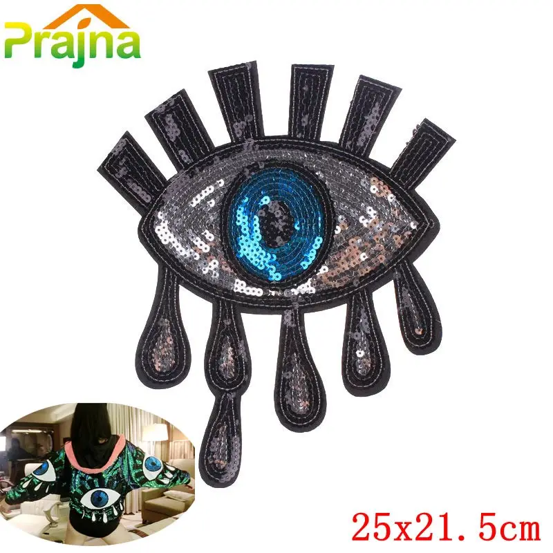 Sexy Eye Patch Sequin Patches Cheap Evil Appluque Fashion