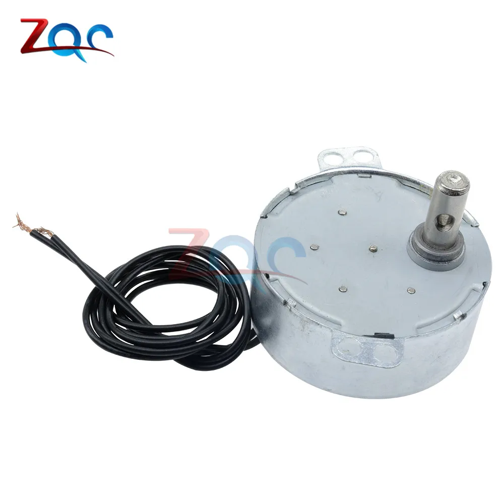 AC 220 240V/переменного тока 12V 50/60 Гц Синхронный двигатель 5 6 об/мин прочный высокий