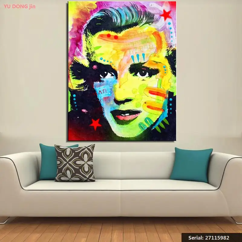 Portrait Classical oil Painting Drawing art Spray Unframed Canvas