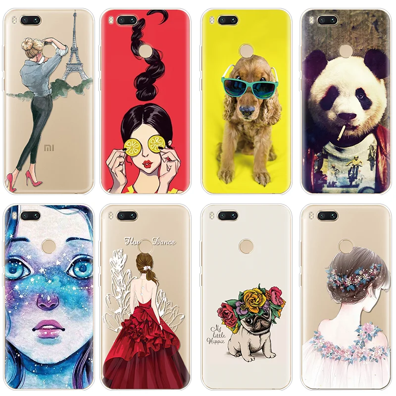 

Funny Girl Painted Cover For Xiaomi Redmi 6 Pro 4X S2 3 S 4 4A 5 Plus 6A Note 5 Pro 4X 5A Flowers Capa For Redmi Note 6 Pro Case