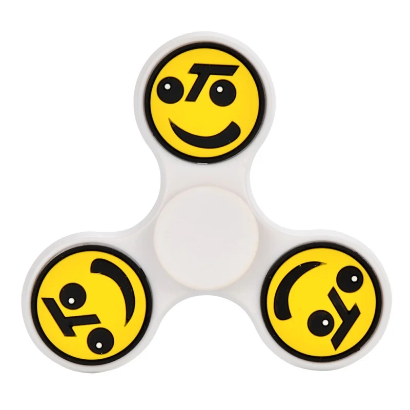 hand Stickers spinner EDC emoji finger spinner Plastic Hand Spinner