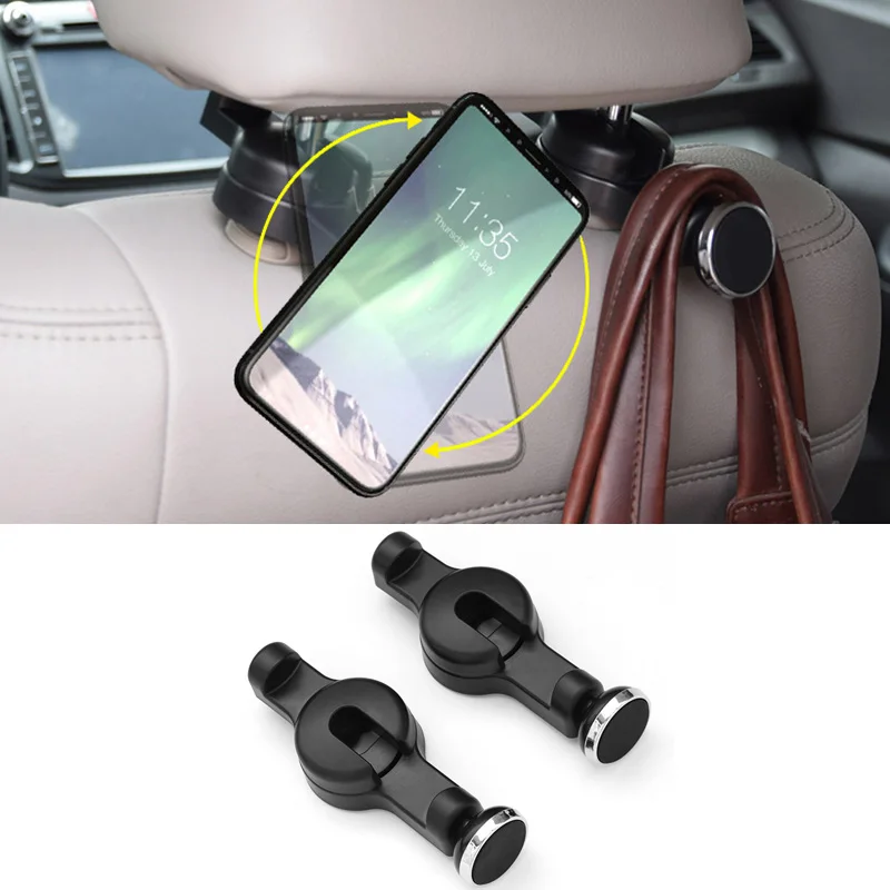 Car Seat Back Hooks Hangers Phone Holder for Volvo XC90 S60 V70 XC60 S80 S40 V40 V50 XC70 Vida