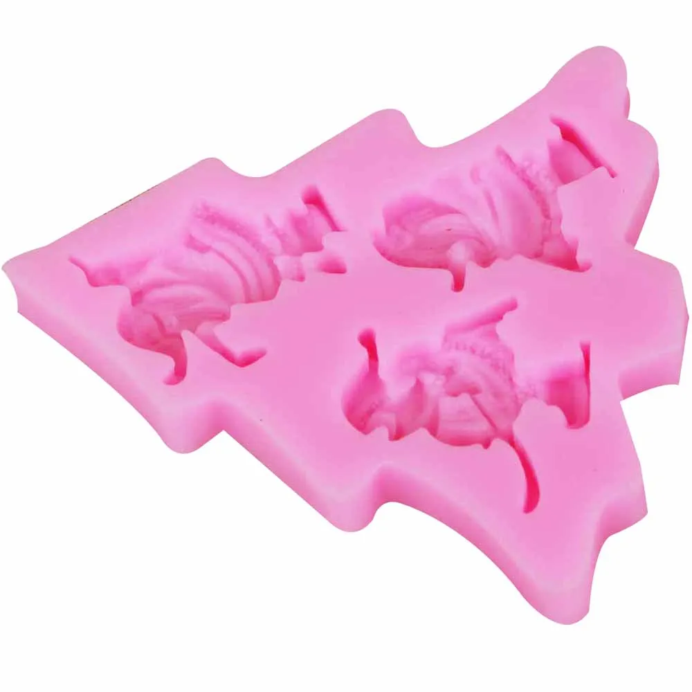 10 шт./компл. Санта Клаус лыжный силиконовые формы Sugarcraft Фондант торт украшение Инструменты конфеты Gumpaste шоколадные конфеты глина формы m804