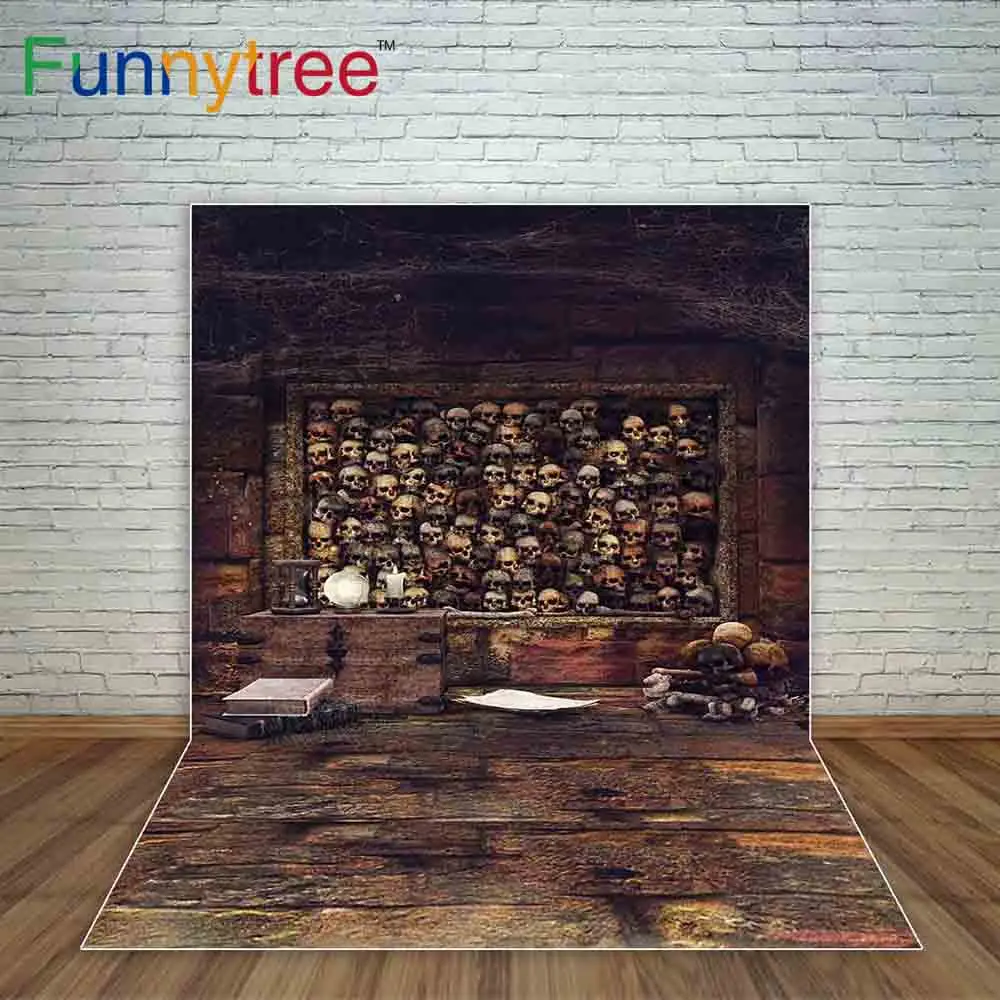 Funnytree фотография backdropsShantou Рамка винтажная книга из ужасов Фотостудия |