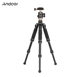 Andoer путешествия Портативный мини настольный штатив с шаровой головкой Quick Release Plate для Canon Nikon sony A7 DSLR Камера смартфон DV