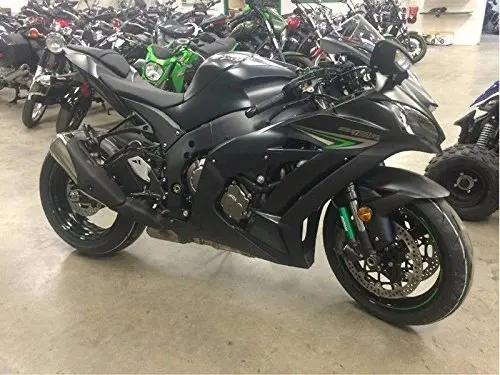 

Matte Black Injection Fairing Cowl Kit for 2016 Kawasaki Ninja ZX-10R ZX10R