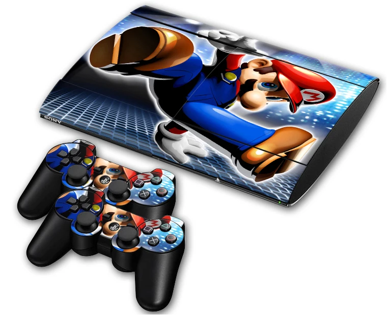 

Brand New Old man Vinyl Skin Sticker Protector for Sony PS3 Super Slim 4000 and 2 controller skins Stickers 4000-0038