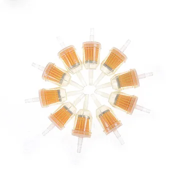 

10Pcs plastic and metal Hose Motorcycle Scooter Gasoline Filter Clear Inline Gas Fuel 1/4" 6mm/8mm