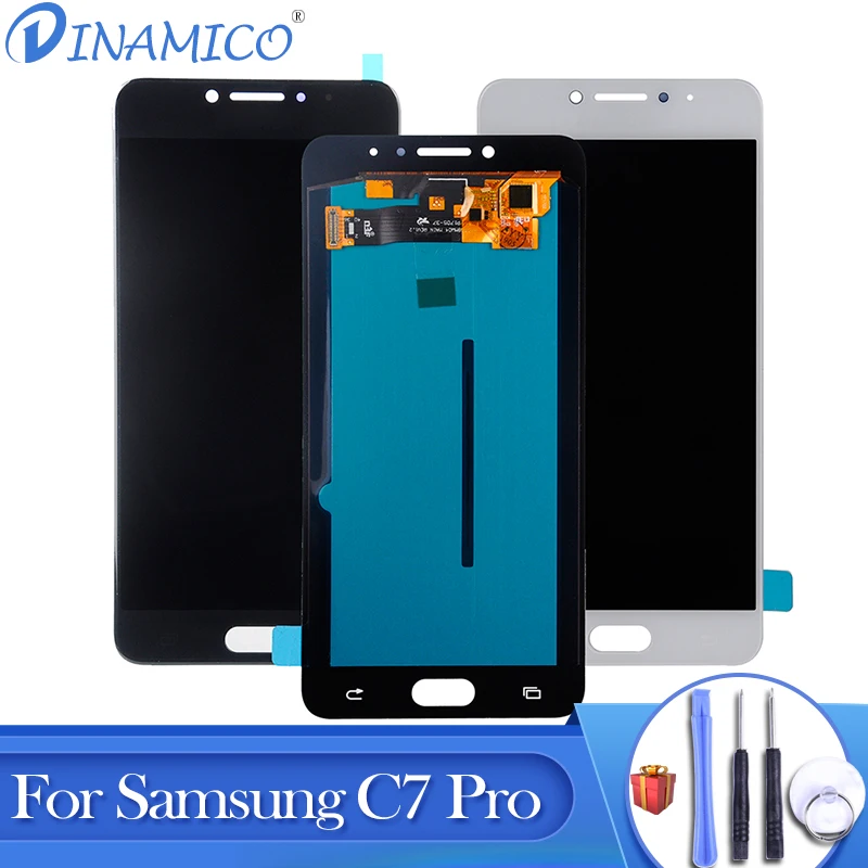 

Dinamico OLED For Samsung Galaxy C7 pro LCD Touch Screen Digitizer Assembly C7010 -C7010Z C7pro C7 Display Free Shipping