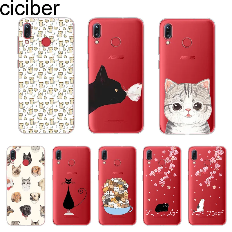

ciciber Cover For ASUS Zenfone 4 Max Plus Pro ZC520KL ZC554KL Max Plus M1 ZB555KL ZB570TL Phone Cases Soft TPU Cute Animal Cat