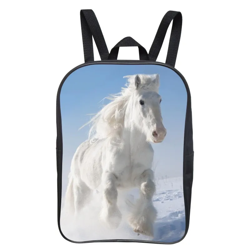 FEIHENG Brand Printing Animal Horse Small font b Backpack b font Girls School Bags Children Mini