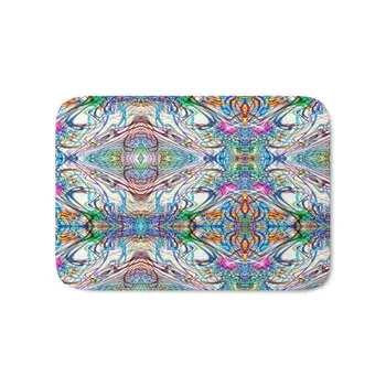 

Neon Pinstripes 2 C Bath Mat Carpet Home Living Room Bedroom Kitchen Entrance Doormat Outdoor Rugs