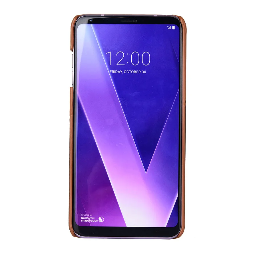 Чехол для LG V30 V30+ KEZiHOME, роскошная натуральная кожа, хит-цвет, жесткая задняя крышка в деловом стиле, с карманом для карт, для LG V35 V30S funda