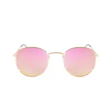 Luxury Vintage Round Sunglasses Women Brand Designer Sunglass Female Retro Sun Glasses For Women Men Lady Sunglass Mirror 2017