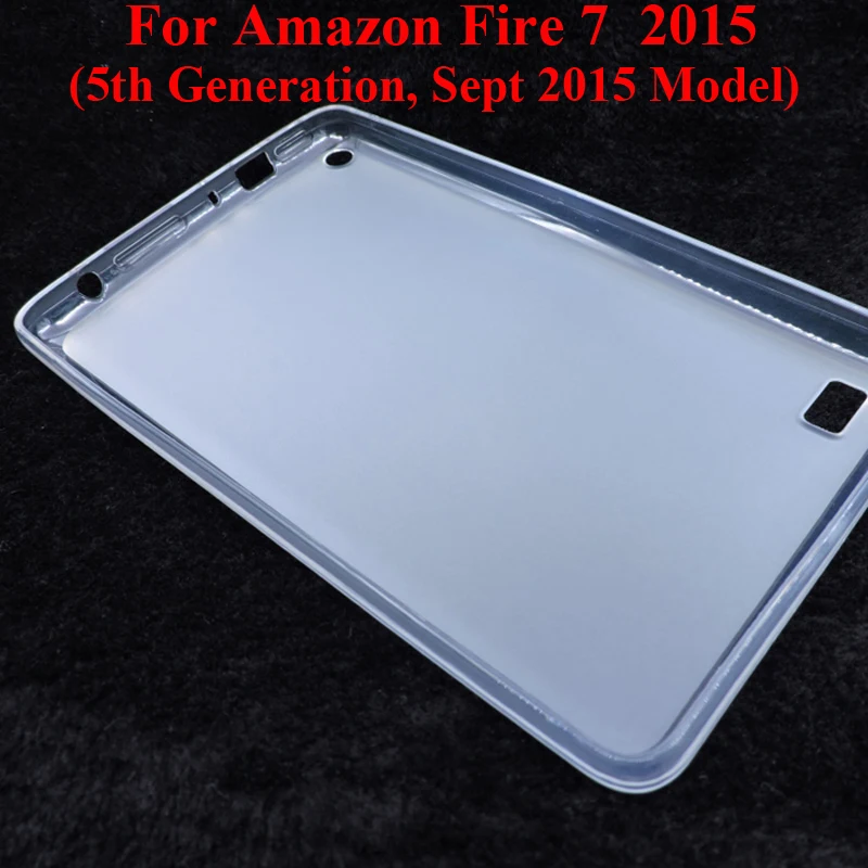 Мягкая задняя крышка из ТПУ для Amazon Fire 7 2015 защитный чехол Fire7 AmazonFire7 (5 е поколение