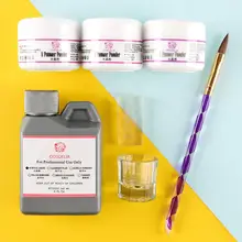 COSCELIA набор акриловых ногтей, набор маникюрных инструментов для маникюра 75/120 мл, акриловый жидкий набор для ногтей, набор для гелевого лака, акриловый набор