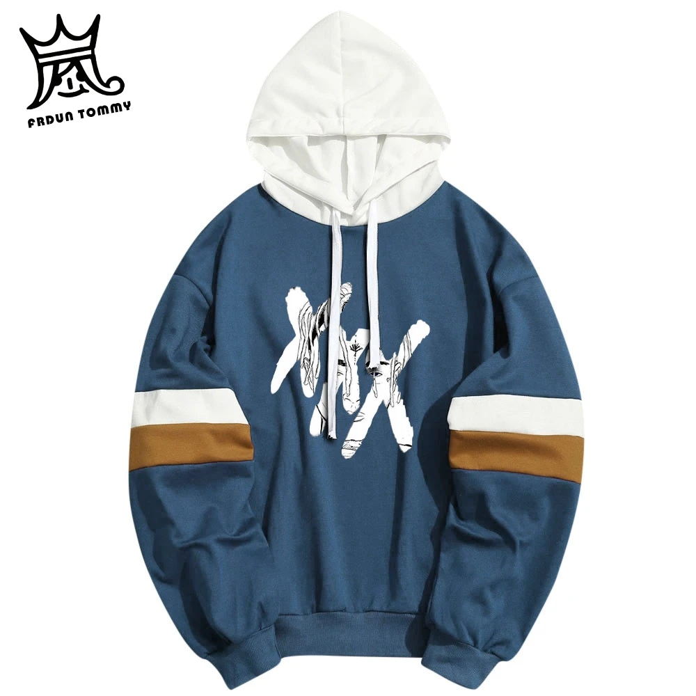FRDUN TOMMY XXXtentacion hoodies K-pop Women Hoodies Sweatshirts Female Color spellers Hoodie Hip Hop girl boy Sweatshirt Clothe | Мужская