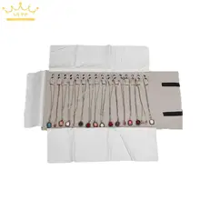 Envío Libre Plegable Bolsa de Rollo para Carring Caso Gris de Terciopelo Organizador Portátil de Viaje Multifuncional Caja de Almacenamiento de Collar