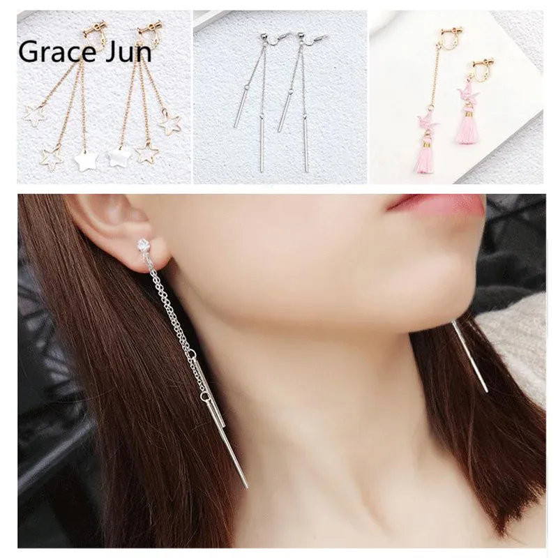 

32 Colors for Choose Popular Fashion Clip on Earrings No Pierced for Girl Party Prom Cute Clip Earrings Jewelry Accessory New