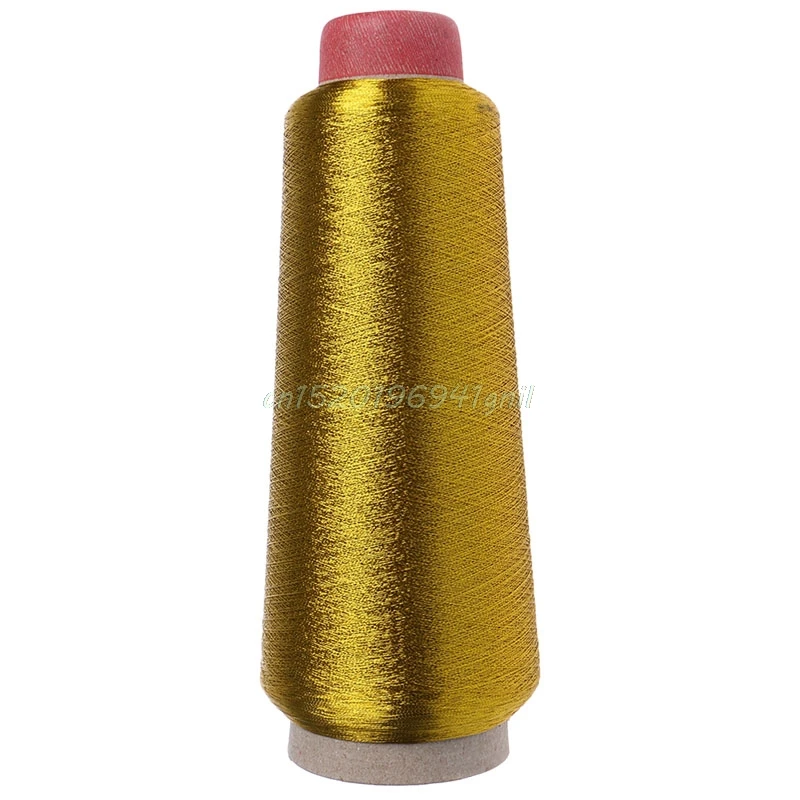 

1PC Sewing Machine Cone Threads Polyester Overlocking All Purpose Golden Silver