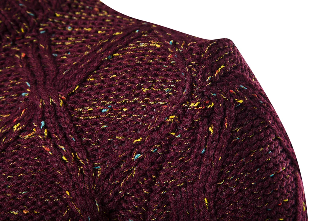 Свитер Для мужчин 2017 бренд утолщение пуловер свитер мужской О-образным вырезом Цвет Dot Slim Fit Вязание Для мужчин свитера человек пуловер Для