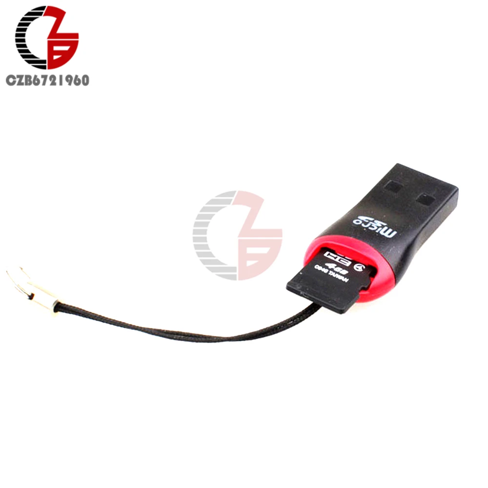 

10PCS USB 2.0 Mini Micro SD SDHC TF Flash Memory Card Adapter Reader High Speed for Laptop 0.35