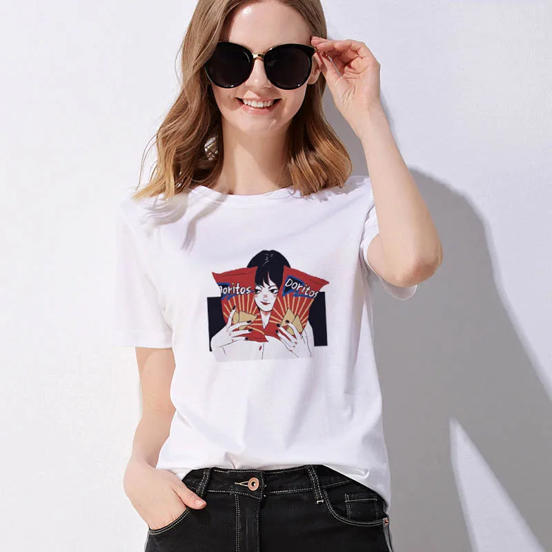 

ZSIIBO 2019 Womens Short Sleeve Basic Tee Shirt Summer Casual Tops Vogue Hipster tumblr harajuku brand Blouse dames kleding