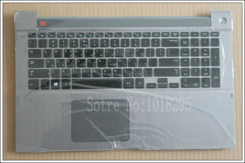 

NEW FOR Samsung NP700Z7A NP700Z7B NP700Z7C Backlit Hebrew HB Keyboard with Palmrest Touchpad cover BA73-03734F