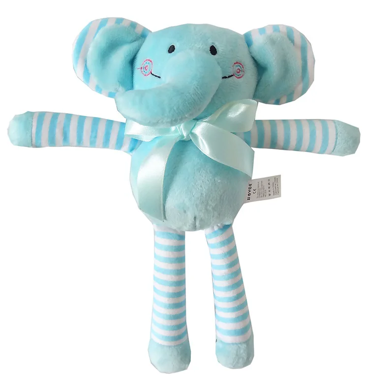 Baby elephant doll appease towel Baby calm wipes comfort baby close Toys Cute Doll Chimes Rattles Bell Toy baby mobile toy set