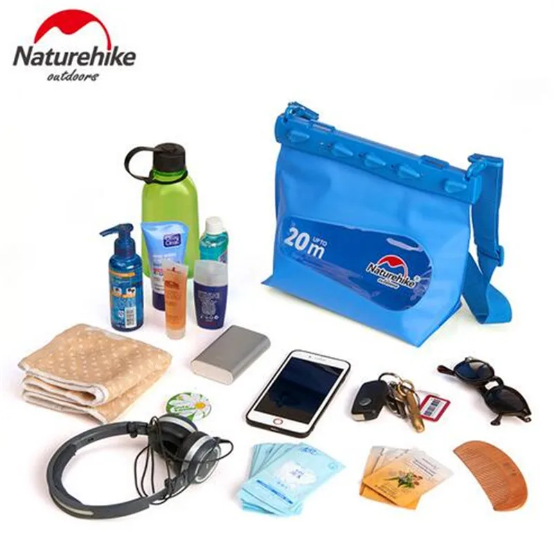 Naturehike bolsa impermeable del PVC Natación trekking río rafting drifting Surf bolsa Paquetes ventana transparente saco seco Naturehike bolsa impermeable del PVC Natación trekking río rafting drifting Surf bolsa Paquetes ventana transparente saco seco