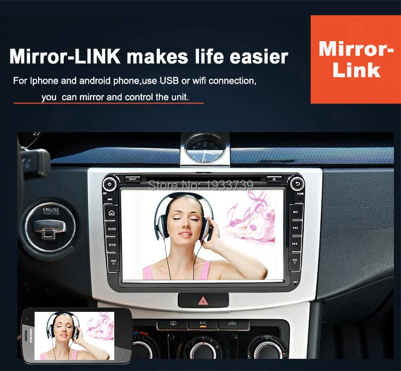 Cheap Funrover VW In Dash Car Stereo 8 "Car DVD GPS Navigation 2 din Car Radio CANBUS autoradio Bluetooth RDS WIFI OBD FM DVD for vw 20