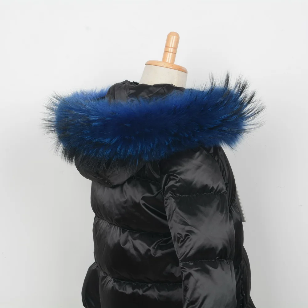 Jancoco Max + подкладка 65 см 2019 реальный фотоворотник для детей и взрослых пальто с