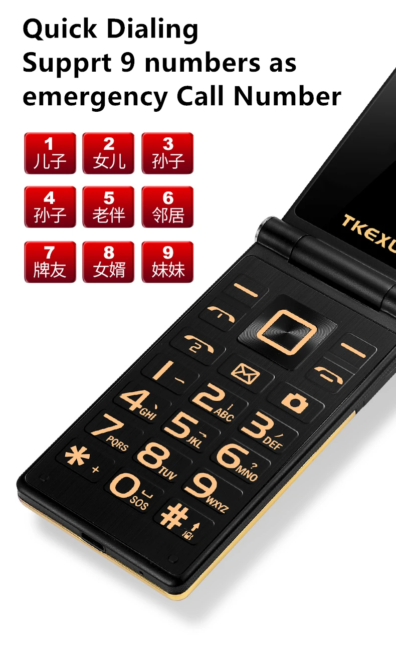 Роскошный флип 3G WCDMA мобильный телефон Fsmart TKEXUN G10 1 двойной экран celular 3 0 дюймовый