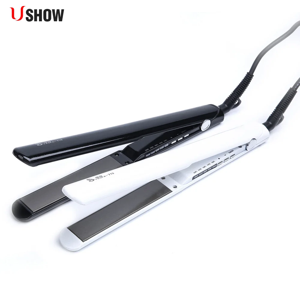 

USHOW Professional Nano titanium iron Hair Straightening Flat Iron Intelligent Hair Curler Straightener Styling Beauty Hair Tool