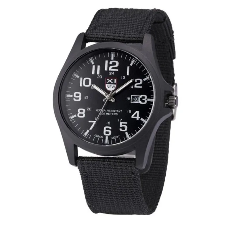 

2019 SPRAOI Men Nylon band Military watch Gemius Army watch High Quality Quartz Movement Men sports watch Casual wristwatches