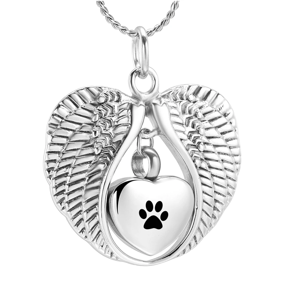 paw print ashes necklace