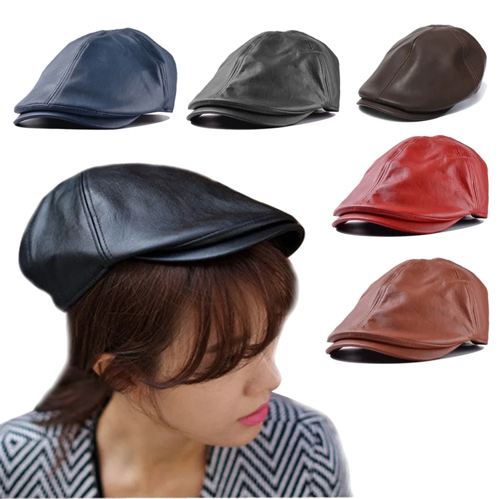 leather golf hat